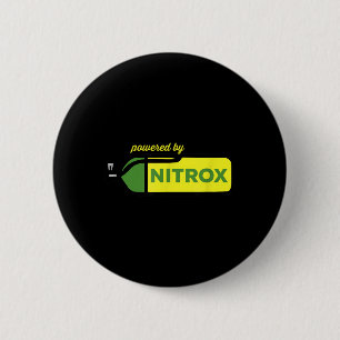 Nitrox aangedreven door Diver Scuba Diving Underwa Ronde Button 5,7 Cm