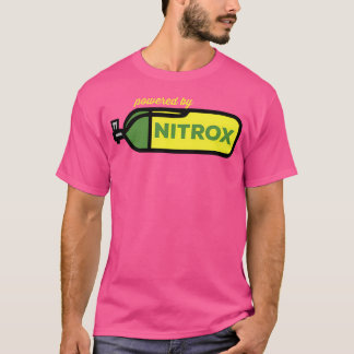 Nitrox aangedreven door duiker duiken onder water  t-shirt