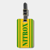 NITROX DIVING LOGO NITROX SCUBA DIVER - BAGAGELABEL (Voorkant verticaal)