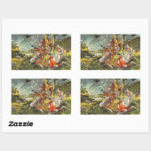 Nitta Yoshisada legendary samurai oorlogstrijder Rechthoekige Sticker (Vel)