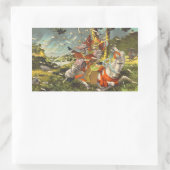 Nitta Yoshisada legendary samurai oorlogstrijder Rechthoekige Sticker (Tas)