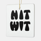 NITWIT KERAMISCH ORNAMENT (Links)