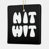 NITWIT KERAMISCH ORNAMENT (Links)