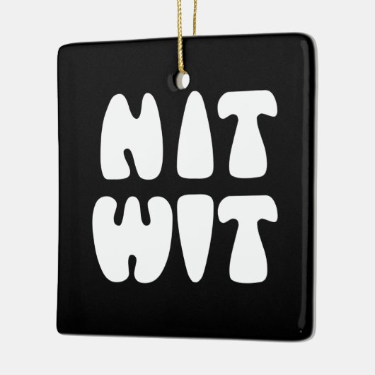 NITWIT KERAMISCH ORNAMENT (Links)