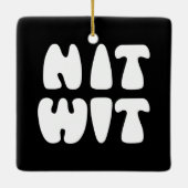 NITWIT KERAMISCH ORNAMENT (Achterkant)