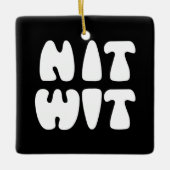 NITWIT KERAMISCH ORNAMENT (Voorkant)