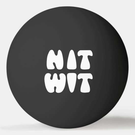 NITWIT PINGPONG BALL (Achterkant)