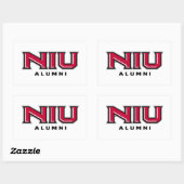 NIU Alumni Rechthoekige Sticker (Vel)