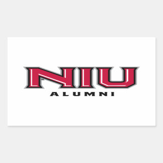 NIU Alumni Rechthoekige Sticker