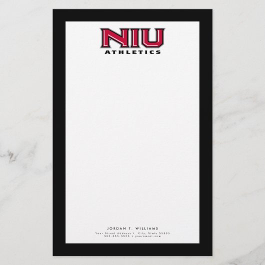 NIU Athletics Briefpapier (Voorkant)