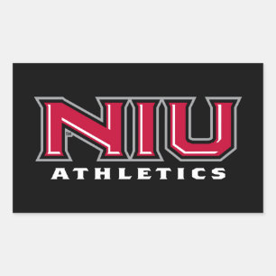 NIU Athletics Rechthoekige Sticker