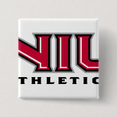 NIU Athletics Vierkante Button 5,1 Cm (Voorkant)