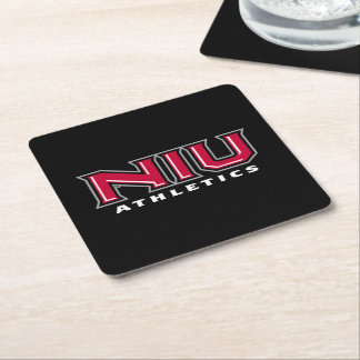 NIU Athletics Vierkante Kartonnen Onderzetter