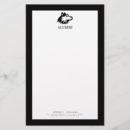 NIU Huskies Alumni Briefpapier (Voorkant)