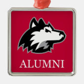 NIU Huskies Alumni Metalen Ornament (Voorkant)