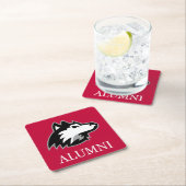 NIU Huskies Alumni Vierkante Kartonnen Onderzetter (Insitu)