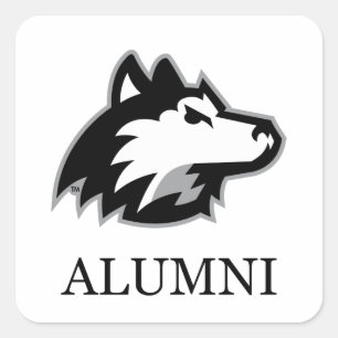 NIU Huskies Alumni Vierkante Sticker
