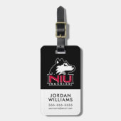 NIU Huskies Bagagelabel (Voorkant verticaal)