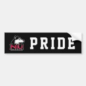 NIU Huskies Bumpersticker (Voorkant)