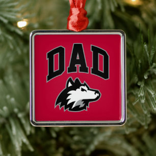 NIU Huskies Dad Metalen Ornament