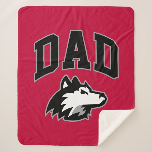 NIU Huskies Dad Sherpa Deken (Voorkant)