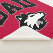 NIU Huskies Dad Sherpa Deken (3/4)