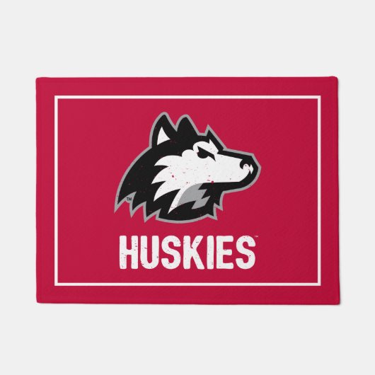 NIU Huskies Distress Deurmat (Voorkant)
