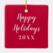 NIU Huskies Distress Keramisch Ornament (Achterkant)