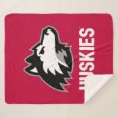 NIU Huskies Distress Sherpa Deken (Voorkant (horizontaal))