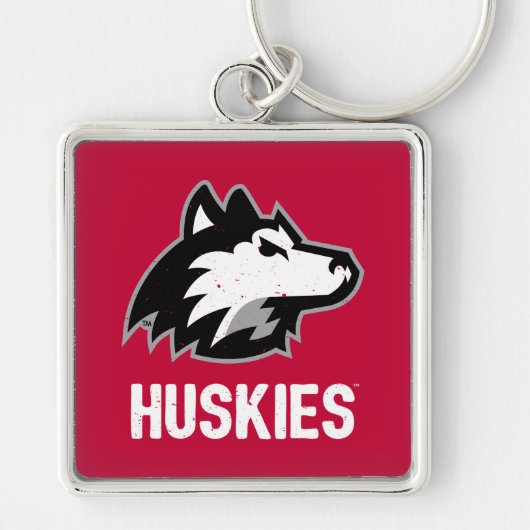 NIU Huskies Distress Sleutelhanger (Voorkant)