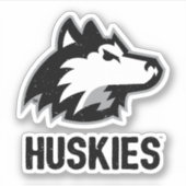 NIU Huskies Distress Sticker (Voorkant)