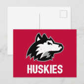 NIU Huskies Distress Uitnodiging Briefkaart (Voorkant / Achterkant)