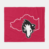 NIU Huskies State Love Fleece Deken (Voorkant (Horizontaal))
