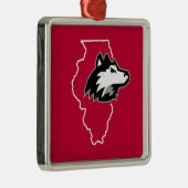 NIU Huskies State Love Metalen Ornament (Rechts)