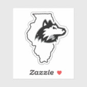 NIU Huskies State Love Sticker (Vel)