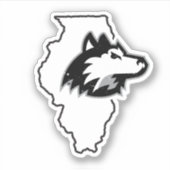 NIU Huskies State Love Sticker (Voorkant)