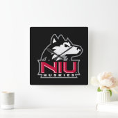 NIU Huskies Vierkante Klok (Huis)