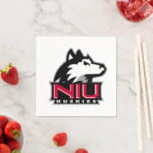NIU Huskies Wordmark Servet (Insitu)