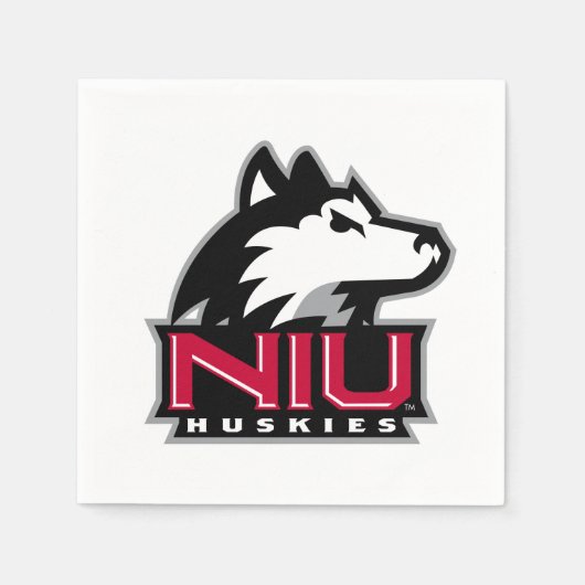 NIU Huskies Wordmark Servet (Voorkant)