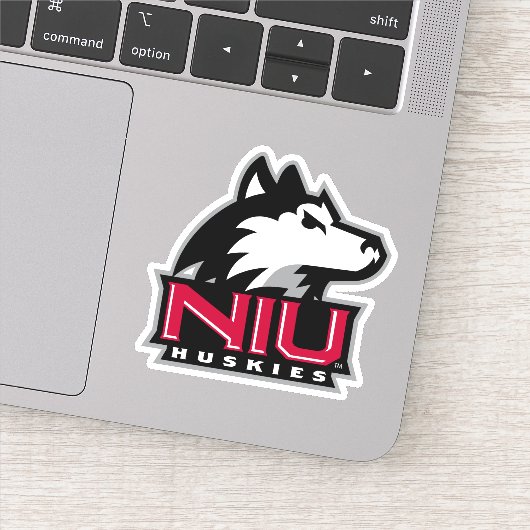 NIU Huskies Wordmark Sticker (Detail)