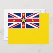 Niue Flag Briefkaart (Voorkant / Achterkant)