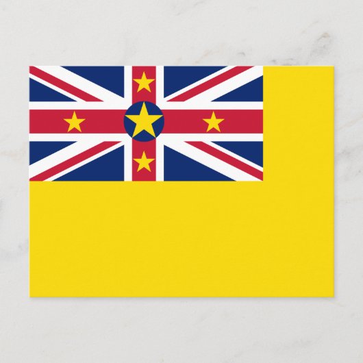 Niue Flag Briefkaart (Voorkant)