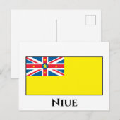 Niue Flag Briefkaart (Voorkant / Achterkant)