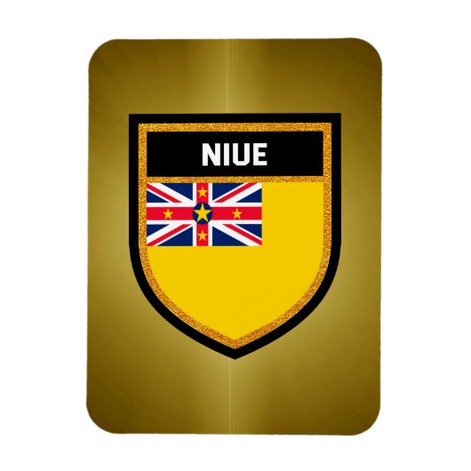 Niue Flag Magneet (Verticaal)