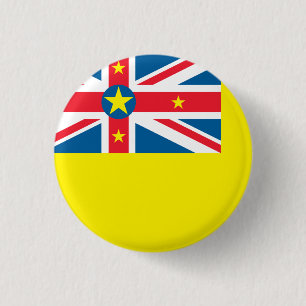 Niue Flag Ronde Button 3,2 Cm