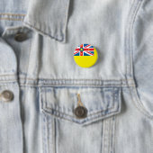 Niue Flag Ronde Button 3,2 Cm (In situ)