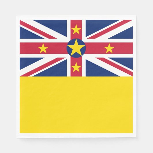 Niue Flag Servet (Voorkant)