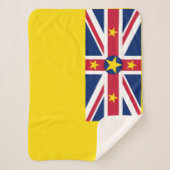Niue Flag Sherpa Deken (Voorkant)