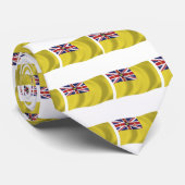 Niue Flag Stropdas (Opgerold)