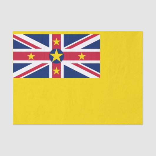 Niue Flag Tissuepapier (Voorkant)